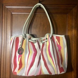 Spartina 449 canvas leather shoulder bag